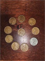 1940's wheat penny set