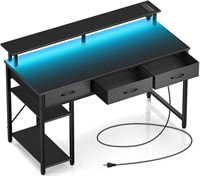 Rolanstar Computer Desk with Power Outlets