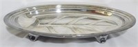 Silver plate meat platter, 2 x 16 x 11.5