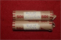 Two Rolls of Wheat Pennies - 1940's Dates