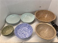 8cnt Plastic Speckled Bowls