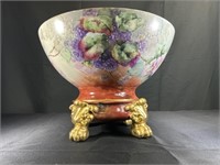 Antique Limoges Bowl and Stand