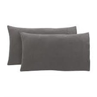 4pk King Sz Grey Jersey/Extra Soft Pillowcases A12