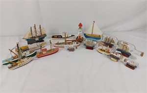 Model ships and ships in bottles Including the