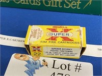 ONE BOX OF 22 SUPERX CARTRIDGES FULL 50 LONG