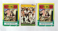 3 Walter Payton Topps Cards 2 85 RB 1 81 Action