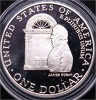 PROOF WHITE HOUSE SILVER DOLLAR