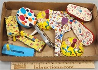 Tin Litho Toy Noise Makers