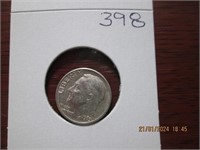 1963 Roosevelt Silver Dime - AU