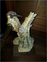 Bird sculpture, appears to be Italian, stamped