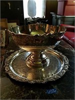Stunning Rodger Brothers silver Punchbowl and