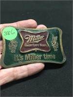 MILLER TIME Vintage Belt Buckle