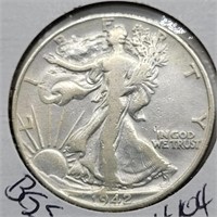 1942 WALKING LIBERTY HALF DOLLAR