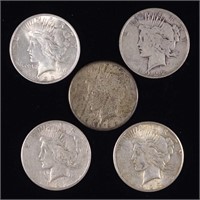 Peace Silver Dollars (4)