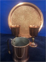 Copperware Guild Chalices, Cup & serving tray