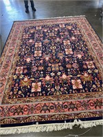 Pink Flowers 9' x 12' Area Rug