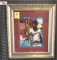 FRAMED AUTOGRAPHED SPORTS ILLUSTRATED COVER