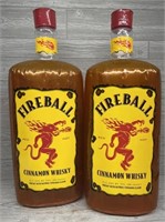 (2) Fireball Whisky Inflatable Promo Displays