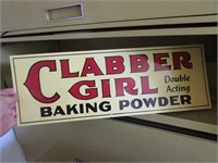 plastic clabber girl sign