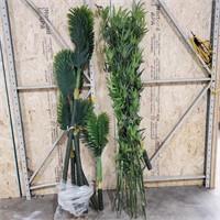 7 foot tall Plastic Bamboo & Palm Fronds  -XA