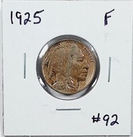1925  Buffalo Nickel   F