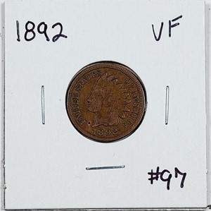 1892  Indian Head Cent   VF