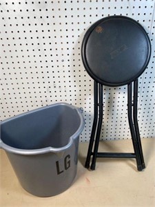 folding stool & bucket