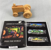 3 knife set American farmers feed the world John