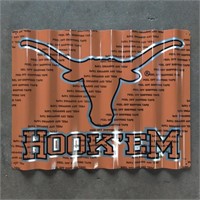 Texas Longhorns Metal Sign, 22 3/4 X 17 5/8 Inch