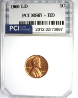 1960 Lg Date Cent MS67+ RD LISTS $8750