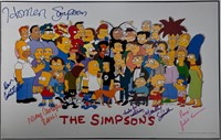 Autograph COA The Simpsons Poster