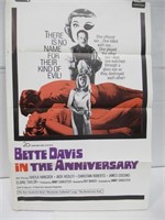 The Anniversary 1968 Tri-Fold Poster Bette Davis