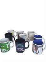 Lot of 9 Coffee Cups