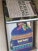 Box Lot of Books and Magazines--Knitting, Health