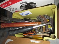 box of hammers and extra items