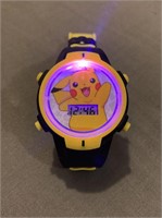 Pokémon Pikachu  LCD Watch LED LIGHTS UNOPEN