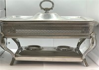 Vintage Silver Buffet Casserole Serving Dish