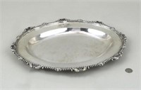 English Sterling Oval Tray, London 1808 "PS"
