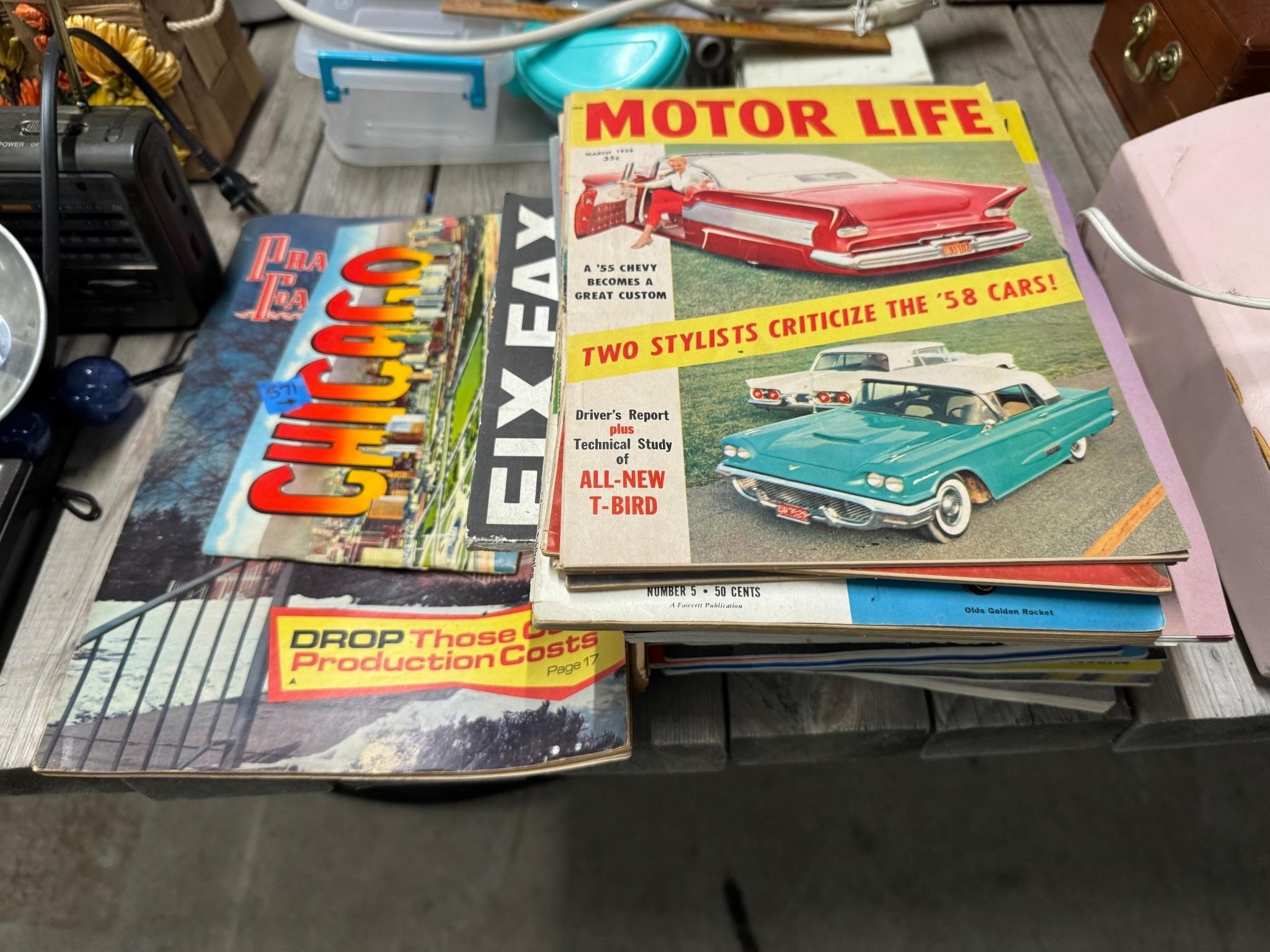 Old Motor Magazines, Prairie Farmer 1968, etc.