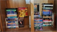 Estate lot of misc. vhs tapes CDs and more