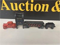 Cast Iron Toy Car, Letter Box, Passenger Car