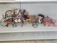 Doll Chairs & Bicycle