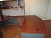 Desk 71x38x30", iDesk 71x35.5x29.5"W, Top Shelf