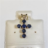 $300 10K  Sapphire(0.54ct) Pendant