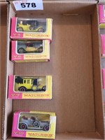 4 X'S BID MATCHBOX  Y 5 ,6,7,10 DIECAST VECHICLES