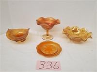 Lot of Carnival Glass