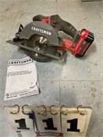 Craftsman 20 V Circular Saw (Works) No Charger