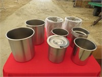 8 stainless insets various sizes