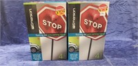 (2) "STOP" Flashing LED Auto Parking Signals (New