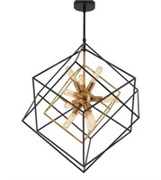 Artika Imperium 9-Light Geometric Cage Chandelier